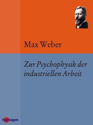 cover image of Zur Psychophysik der industriellen Arbeit